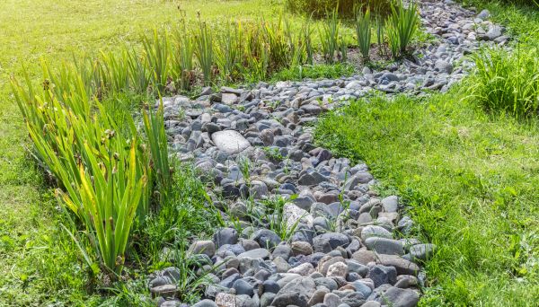 River Rock Garden Installation in Richland