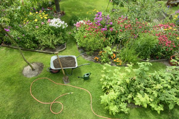 Flower Bed Construction in Richland