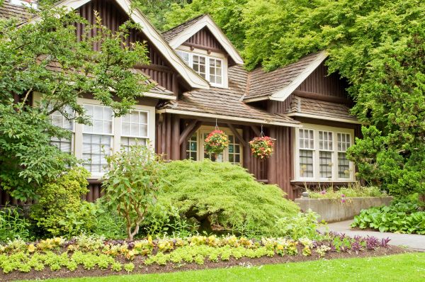 Log Home Landscaping in Richland
